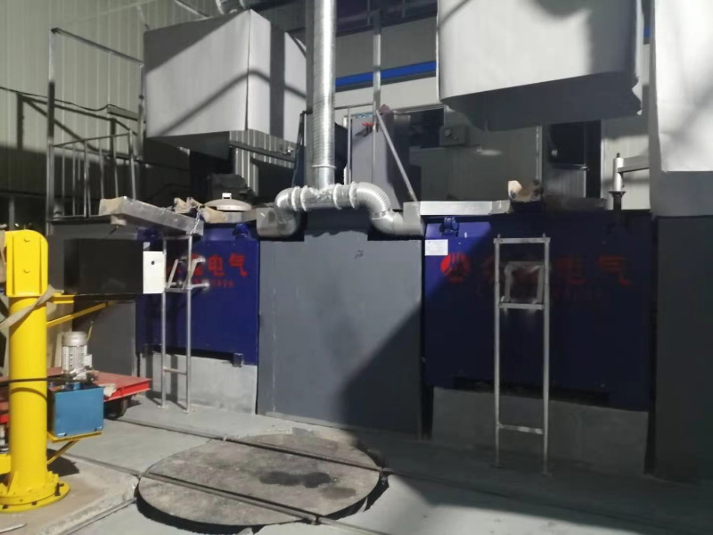 Customer use site of intermediate frequency melting furnace