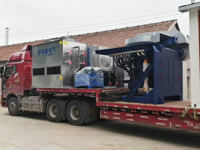Delivery of intermediate frequency melting furnace